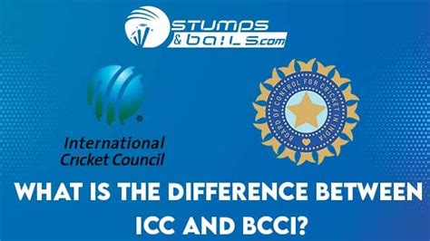 What Is The Difference Between Icc And Bcci Stumpsandbails