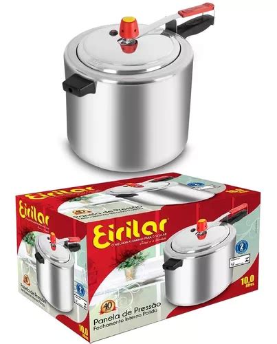 Olla a presión Eirilar 80 Kpa de aluminio pulido 10 litros MercadoLibre