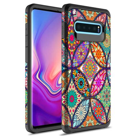 Samsung Galaxy S10 Plus Case Rosebono Slim Hybrid Shockproof Hard