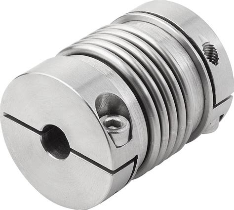 Kipp Metal Bellows Couplings Mini With Clamp Hubs Stainless Steel