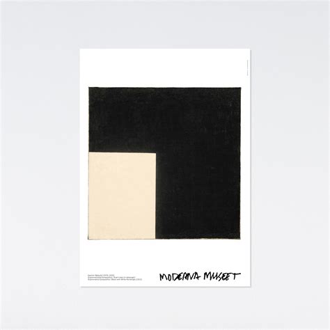 Kazimir Malevich Black And White Suprematist Composition Poster