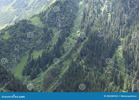 Red Cable Card Stock Photo Image Of Flight Ridge Tower 284280352