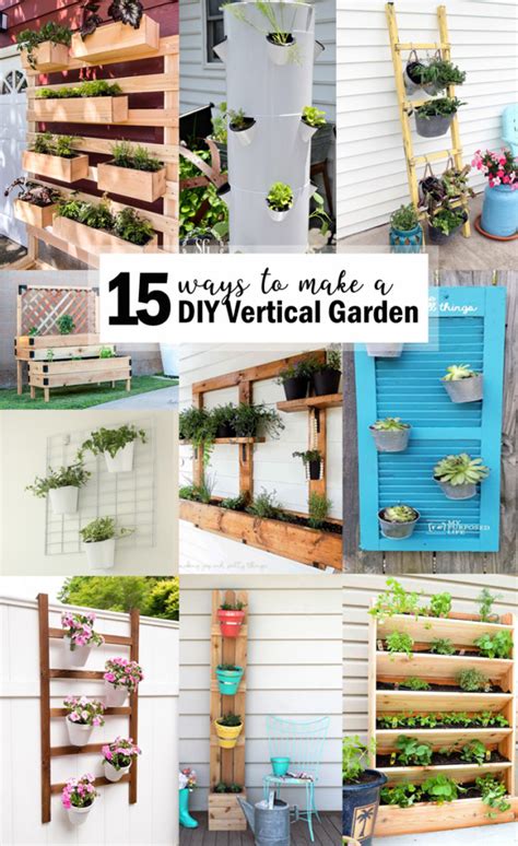 15 Ways to Make a DIY Vertical Garden - Pretty Handy Girl