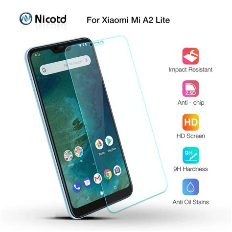 Tempered Glass For Xiaomi Mi A2 Lite Screen Protector Film For Xiaomi