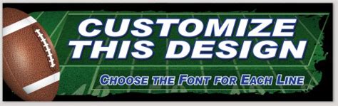 Football Field Bumper Sticker Makestickers