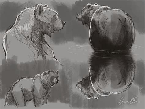 Aaron Blaise Animal Illustration Art Bear Art Animal Sketches