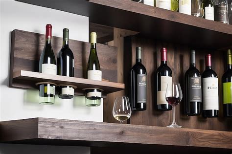 Premium Photo DIY Floating Wine Bottle Holder In A Contemporary Bar