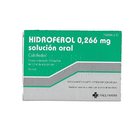 Hidroferol Mg Vitamina D Soluci N Oral Ampollas