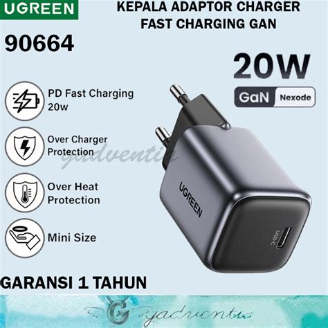 Jual Ugreen Nexode Gan Kepala Adaptor Charger Fast Charging Untuk