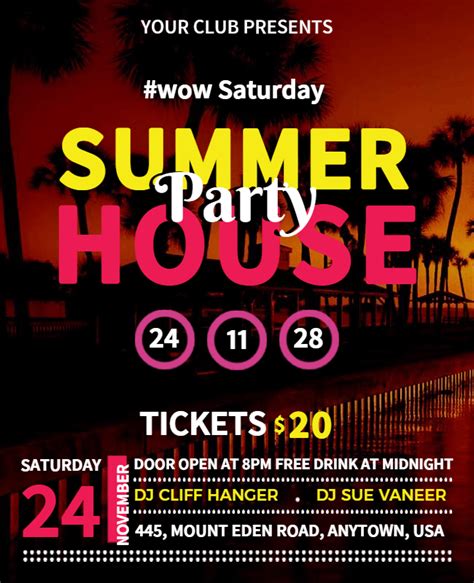 House Party Flyer Ideas and Examples