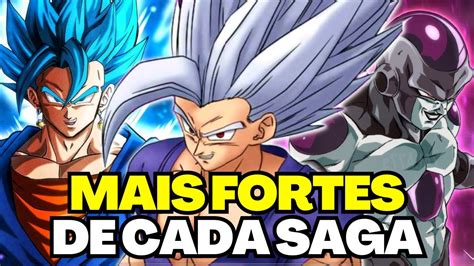 Mais Fortes De Dragon Ball Super Em Cada Saga Youtube