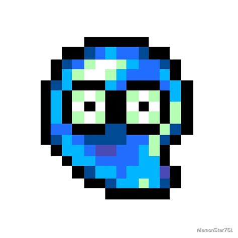 Blue Puyo Sprite Puyo Puyo By Mamonstar761 Redbubble