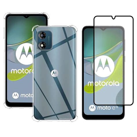 Kit Capa Capinha Para Moto E13 Anti Impacto Película 3d Danet Kit