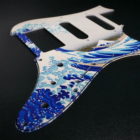 Ibanez Pickguard Az Series Vintage Style The Great Wave Off Kanagawa