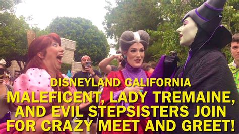 Maleficent Lady Tremaine And Evil Stepsisters Join For A Crazy Meet