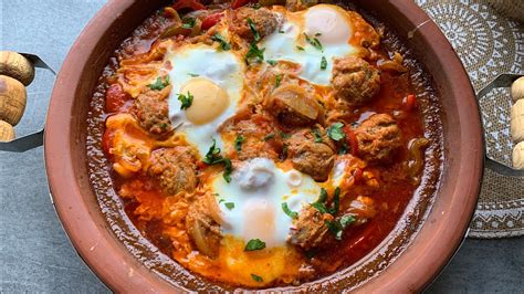 Tajine De Boulettes De Viande Hach E Kefta Et Ufs Recette Facile