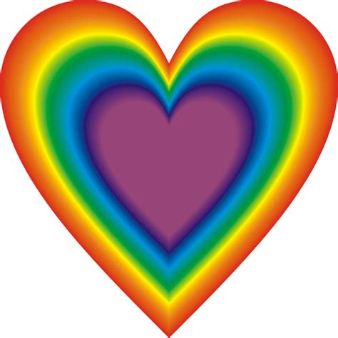 Rainbow Heart Pictures Clipart Best