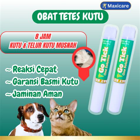 Jual Obat Tetes Kutu Kucing Anjing Pembasmi Penghilang Kutu Anti