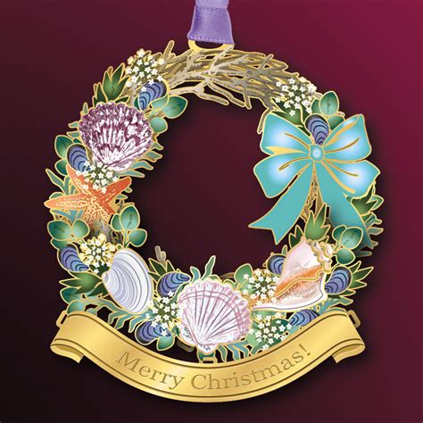 Sterling Collectables: 2023 Beacon Design Coastal Wreath Merry ...