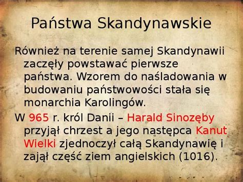 Prezentacja powstanie państw w europie północnej i środkowo wschodniej