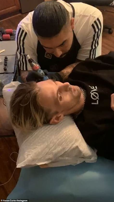 Aaron Carter Unveils Shocking New Face Tattoo And Insists He S The