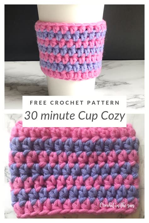 Crochet Cup Cozy Free And Easy Crochet Pattern And Photo Tutorial