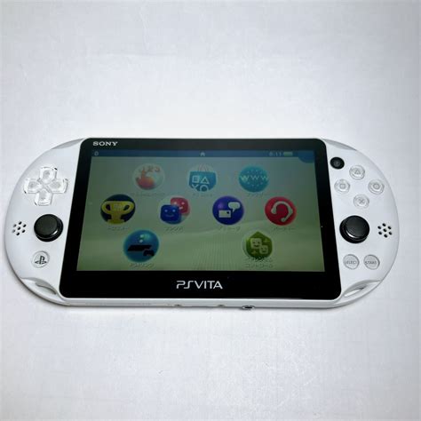 目立った傷や汚れなし訳ありSONY psvita PCH 2000 ZA22 GW グレイシャーホワイト Wi Fiモデル