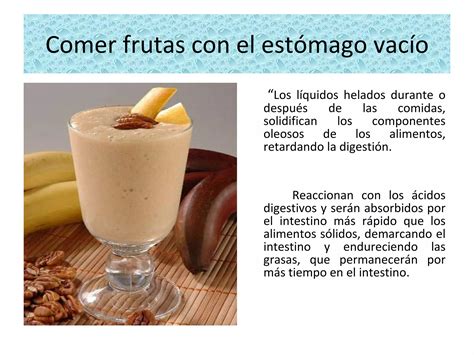 Comer Frutas Con El Estomago Vacio Ppt