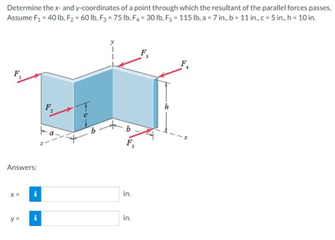 Solved Determine The X And Y Coordinates Of A Point Chegg