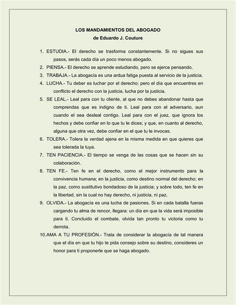 Libro Los Mandamientos Del Abogado PDF