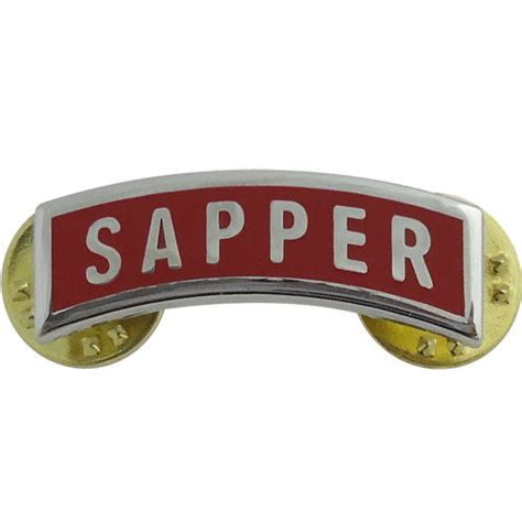 Army Sapper Tab - Dress Metal | USAMM