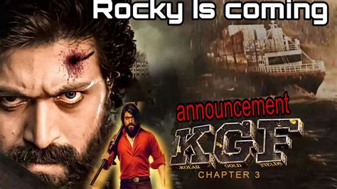 Kgf Chapter 3 Announcement Finally Yash Returning As Rocky Bhai Youtube