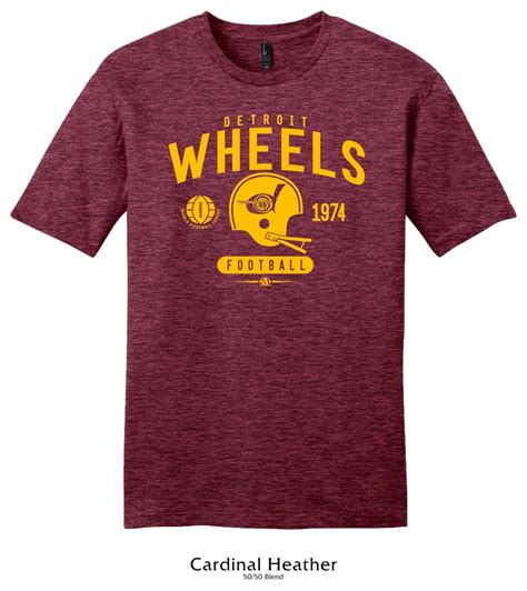 Detroit Wheels 1974 WFL Helmet Football Tee Shirt Etsy