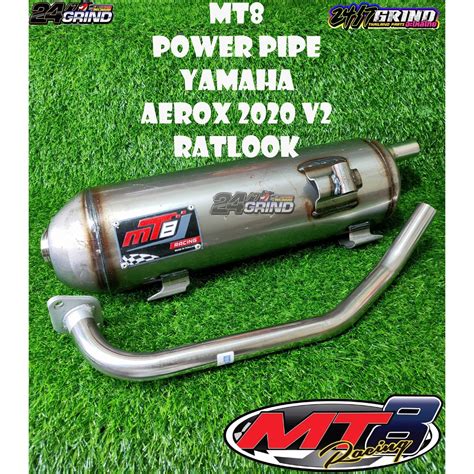 MT8 POWER PIPE YAMAHA AEROX V2 2020 RATLOOK THAILAND MADE Shopee