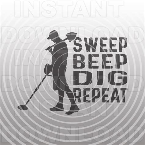 Funny Metal Detecting Quote Saying Svgmetal Detector Svg File Vector