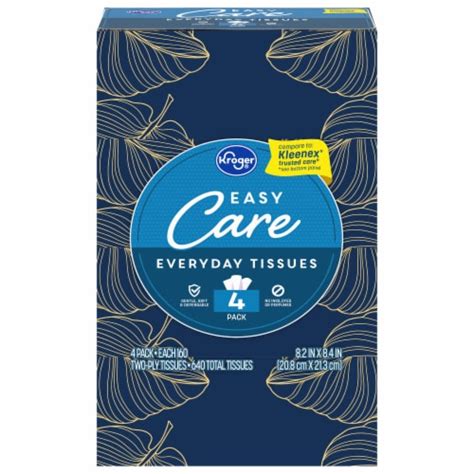 Kroger® Easy Care Everyday Facial Tissues, 4 ct - Kroger