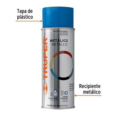 Ficha Tecnica Pintura En Aerosol Azul Met Lico Bote Tradicional Ml