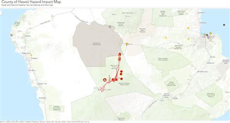 Lava flow map has been updated, Mauna Loa