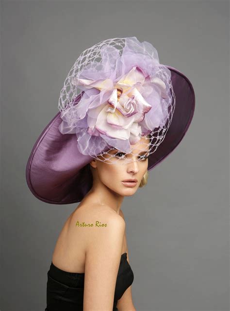 Mauveplumpurble Derby Hat Kentucky Derby Hat Couture Derby Etsy