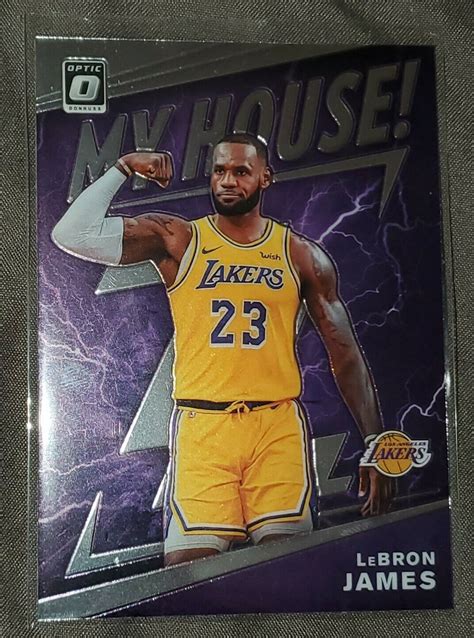 2019 20 Panini Donruss Optic My House Purple Prizm 13 LeBron James