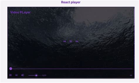 Developing A React Video Player With Personalized Controls