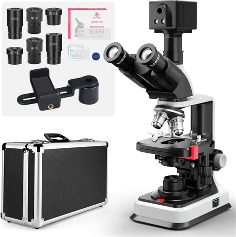 [dual Power Supply] Vabiooth Lab Compound 5mp Camera Trinocular Microscopes 40x