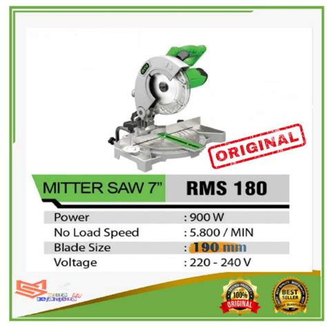 Jual Original Ryu Rms Mesin Potong Alumunium Kayu Miter Saw