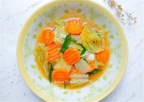 Resep Tumis Sawi Putih Wortel Kuah Simple Oleh Alya Simple Cooking🍳