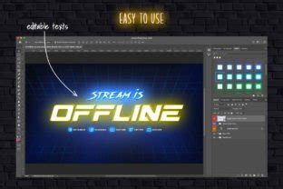 Twitch Neon Gaming Kit Graphic By Sko4 Creative Fabrica