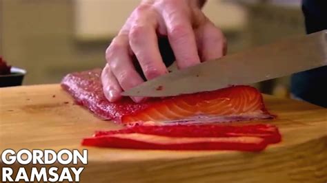 Beetroot Cured Salmon Gordon Ramsay Youtube