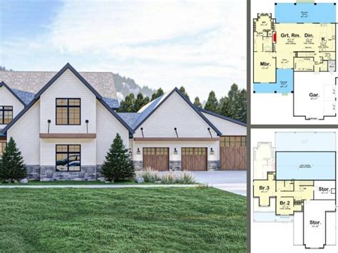 4 Bedroom 1 Story Modern Farmhouse With Office Space Floor Plan