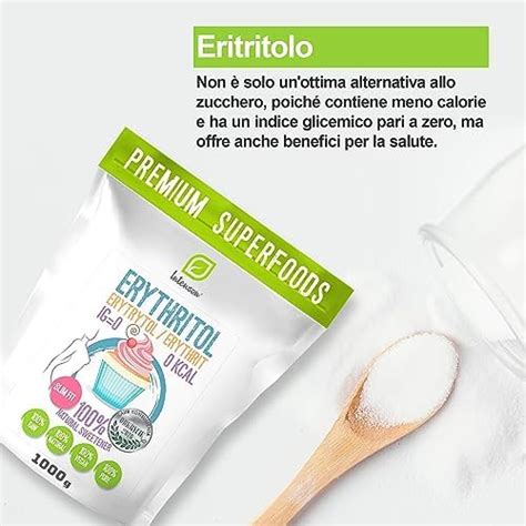 Eritritolo Kg Dolcificante Naturale Zero Calorie Sostituto Dello