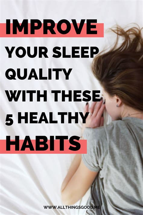 5 Healthy Habits For Better Sleep — All Things Good Mindfulness