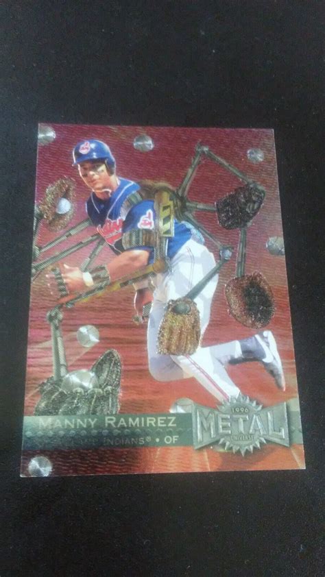 Free Shipping Manny Ramirez Fleer Metal Baseball No Indians Ebay